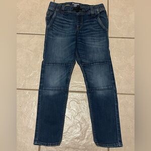 Denizen Levi's Kids Dark Blue Straight Drop Elastic Waist Jeans Size 8 Regular